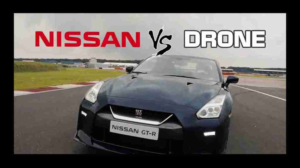 Nissan GTR vs Drone